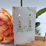 Little McKfarm White Moonstone GP Earrings