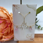 Little McKfarm Rose Pink Chalcedony GP Earrings