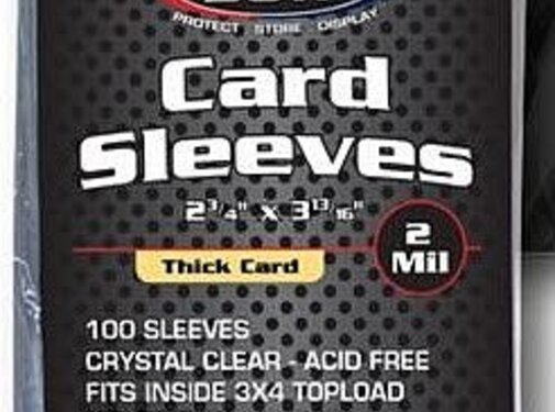 BCW STORAGE BCW THICK CARD SLEEVES #1-SSLV-THICK