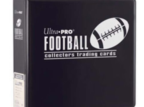 ULTRA PRO FOOTBALL BINDER BLACK #81403