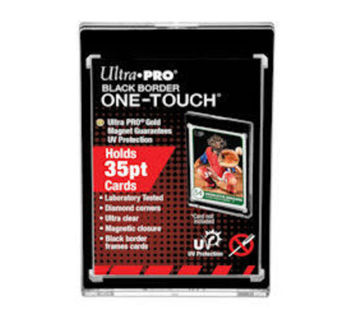 ULTRA PRO ONE-TOUCH 3x5 UV 035PT BLACK BORDER #85566