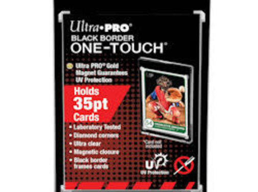 ULTRA PRO ONE-TOUCH 3x5 UV 035PT BLACK BORDER #85566