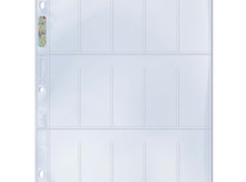 ULTRA PRO PAGES 15 POCKET TOBACCO #81422 -SINGLE PAGE