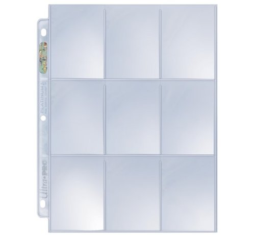 ULTRA PRO UP PAGES 9 POCKET PLATINUM BOX 100 CT #81320