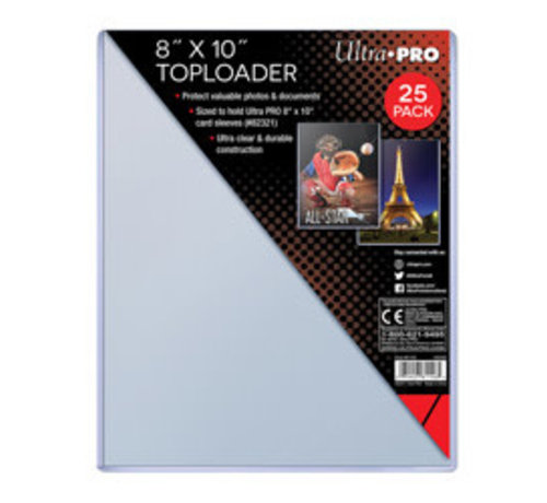ULTRA PRO TOPLOADERS 8x10 (FITS SLEEVES) #81146