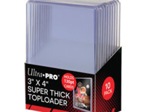 ULTRA PRO TOPLOADS 3x4 130PT THICK 10CT #82327