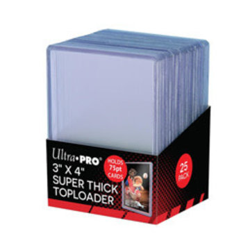 ULTRA PRO UP 3x4" SUPER THICK TOPLOADER 75PT #81347