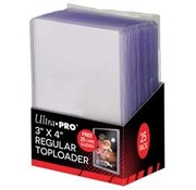 ULTRA PRO TOPLOADS 3X4 REGULAR WITH SLEEVES 025ct #81579