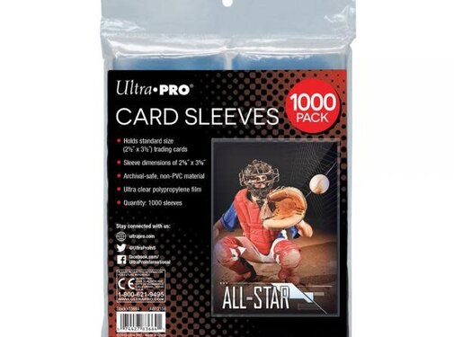 ULTRA PRO UP CARD SLEEVES 1000CT #83664
