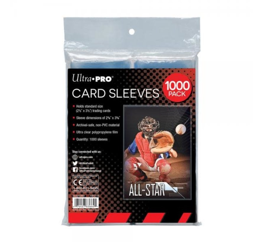 UP CARD SLEEVES 1000CT #83664