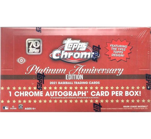 TOPPS 2021 TOPPS CHROME PLATINUM ANNIVERSARY BASEBALL HOBBY