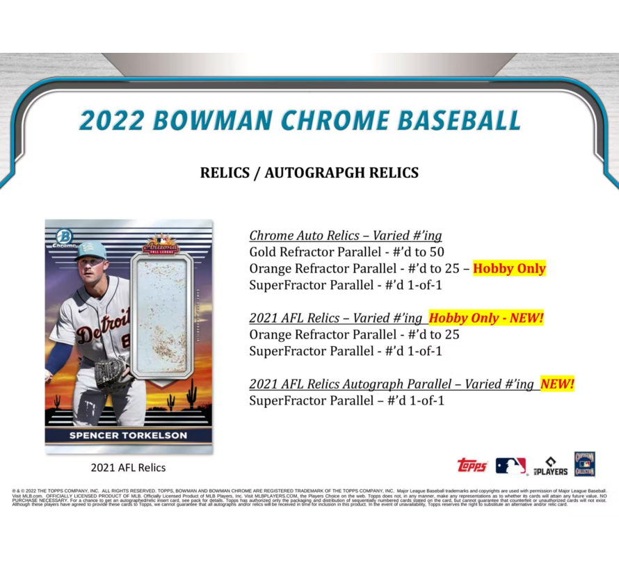 2022 TOPPS INCEPTION BASEBALL BOX