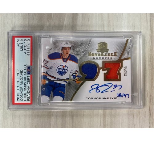 UPPER DECK 2015-16 UPPER DECK THE CUP CONNOR MCDAVID HONORABLE NUMBERS /97