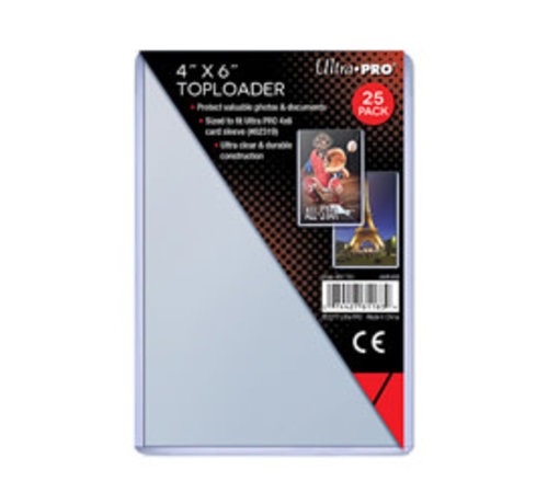 ULTRA PRO UP TOPLOADERS 4x6 #81183 PACK OF 25