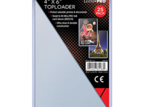 ULTRA PRO UP TOPLOADERS 4x6 #81183 PACK OF 25