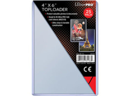 ULTRA PRO UP TOPLOADERS 4x6 SINGLE