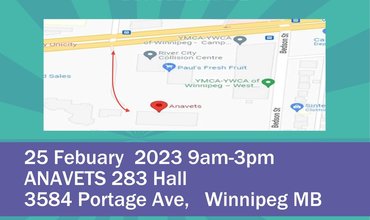 Next show in Winnipeg February 25, 2023 from 9am-3pm.