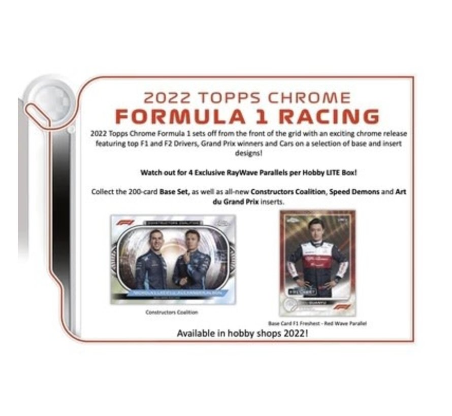 2022 TOPPS FORMULA 1 CHROME RACING LITE BOX