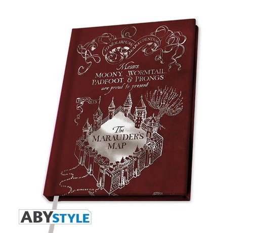 ABYSTLE HARRY POTTER A5 NOTEBOOK "MARAUDER'S MAP"