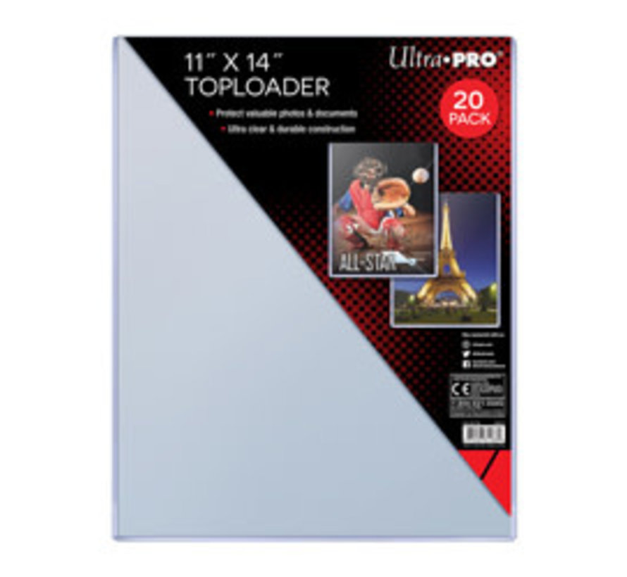 UP TOPLOADERS 11x14 #81186 20 PACK