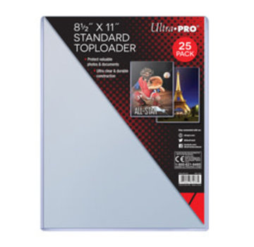 ULTRA PRO UP TOPLOADERS 8.5x11 #81433 25 PACK