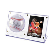 ULTRA PRO BALL/CARD HOLDER ACRYLIC CLEAR