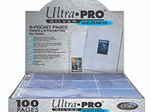ULTRA PRO 9 POCKET PAGES SILVER 100CT #81442
