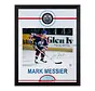 MARK MESSIER SIGNED EDMONTON OILERS GRAPHIC RINK 19x23 FRAME