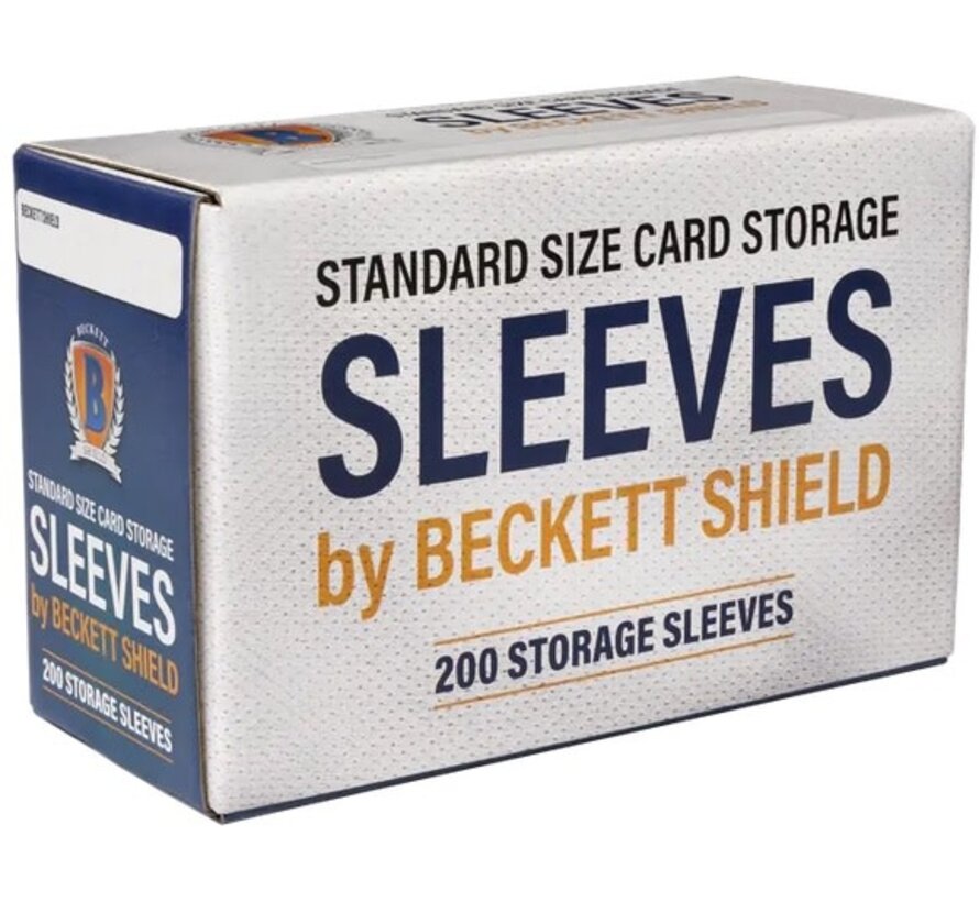 BECKETT SHIELD SLEEVES STANDARD 200CT #AT-90203