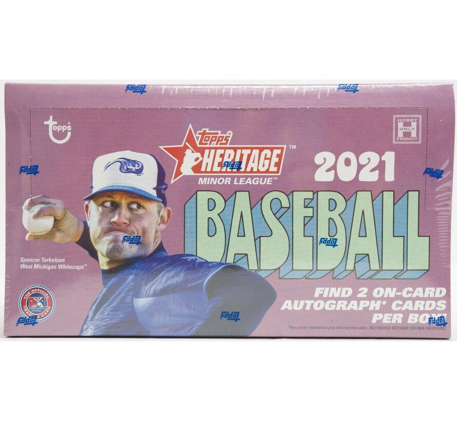 2021 TOPPS HERITAGE MINOR LEAGUE HOBBY BOX