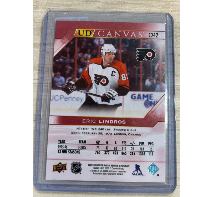 2022-23 UD CANVAS LEGENDS ERIC LINDROS