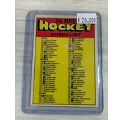 UPPER DECK 1971-71 2ND SERIES CHECKLIST