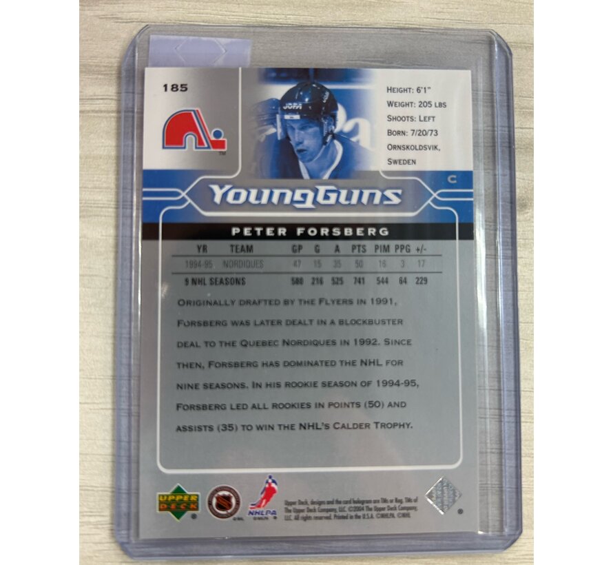 2004-05 UD  YOUNG GUNS RETRO PETER FORBSERG