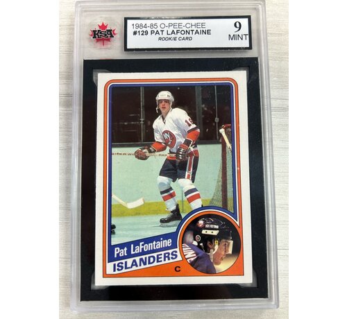 O-PEE-CHEE 1984-85 OPC PAT LAFONTAINE ROOKIE KSA GRADED 9