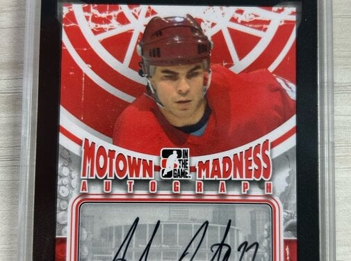 IN THE GAME 2012-13 IN THE GAME MOTOWN MADNESS AUTO ADAM OATES KSA GRADED 9.5
