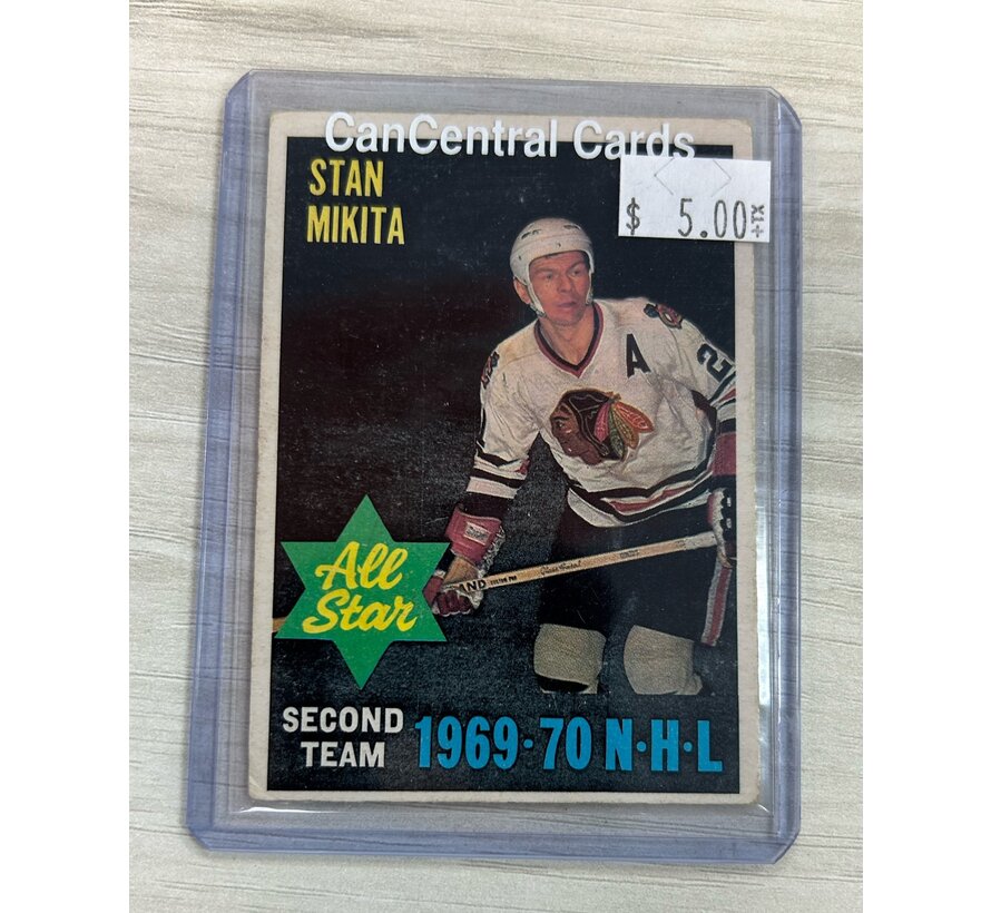 1969-70 OPC STAN MIKITA ALL STAR CARD