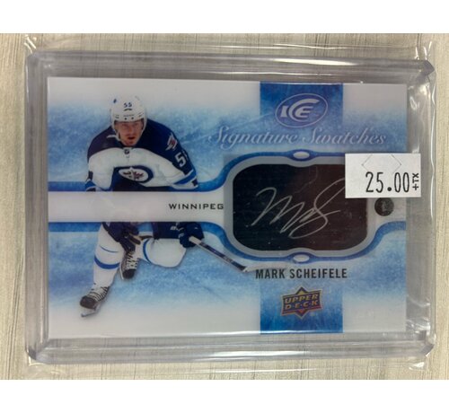 UPPER DECK 2015-16 UD ICE SIGNATURE SWATCHES MARK SCHIEFELE