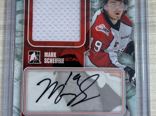 IN THE GAME 2012-13 IN THE GAME MARK SCHEIFELE ROOKIE PATCH AUTO /40