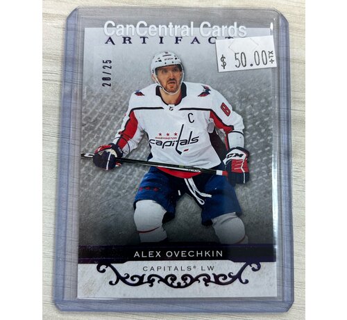 UPPER DECK 2021-22 ARTIFACTS ALEX OVECHKIN PURPLE /25