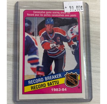 O-PEE-CHEE 1984-85 OPC RECORD BREAKER WAYNE GRETZKY