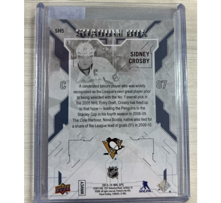 2013-14 SPX SIDNEY CROSBY SHADOW BOX