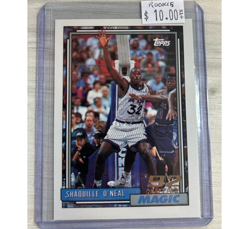 TOPPS 1992 TOPPS DRAFT PICK SHAQUILLE O'NEAL