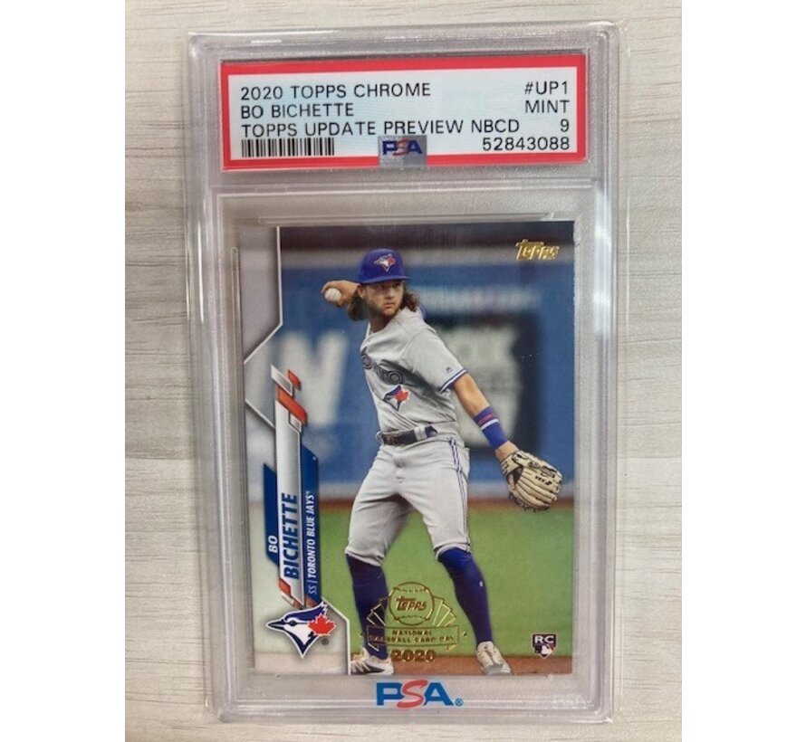 2020 TOPPS CHROME UPDATE PREVIEW NBCD BO BICHETTE #UP1 PSA 9