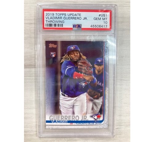 TOPPS 2019 TOPPS UPDATE VLADIMIR GUERRERO JR THROWING #US1 PSA 10