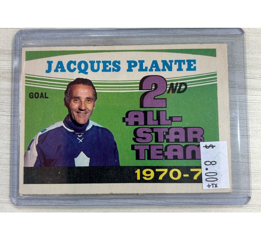 1971-72 OPC JACQUES PLANTE ALL STAR