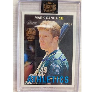 TOPPS 2021 TOPPS ARCHIVES SIGNATURE SERIES MARK CANHA 28/52