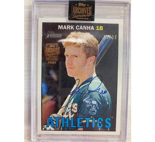TOPPS 2021 TOPPS ARCHIVES SIGNATURE SERIES MARK CANHA 28/52