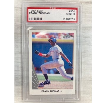 LEAF 1990 LEAF FRANK THOMAS ROOKIE #300 PSA 9