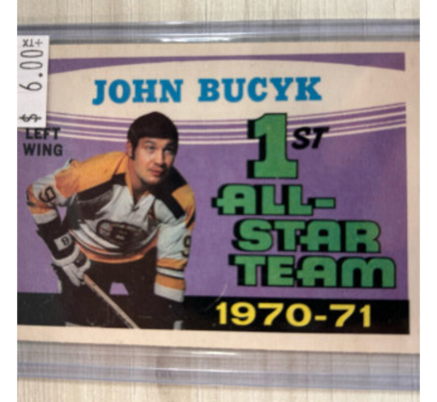 1970-71 OPC JOHN BUCYK 1ST TEAM ALLSTAR