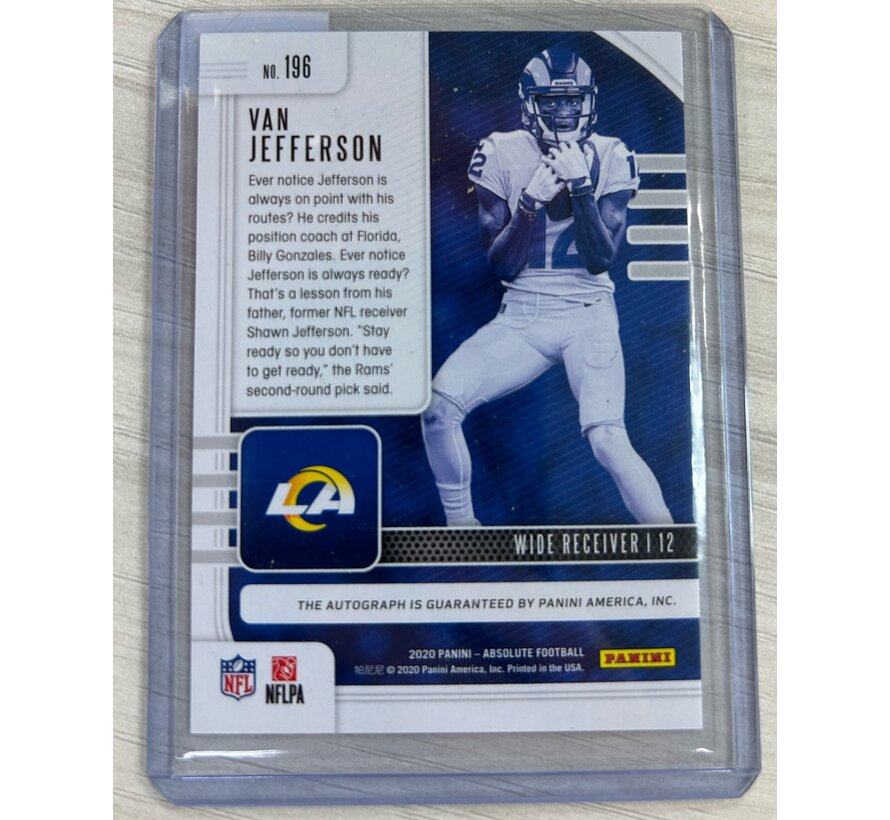 2020 PANINI ABSOLUTE VAN JEFFERSON AUTO /25